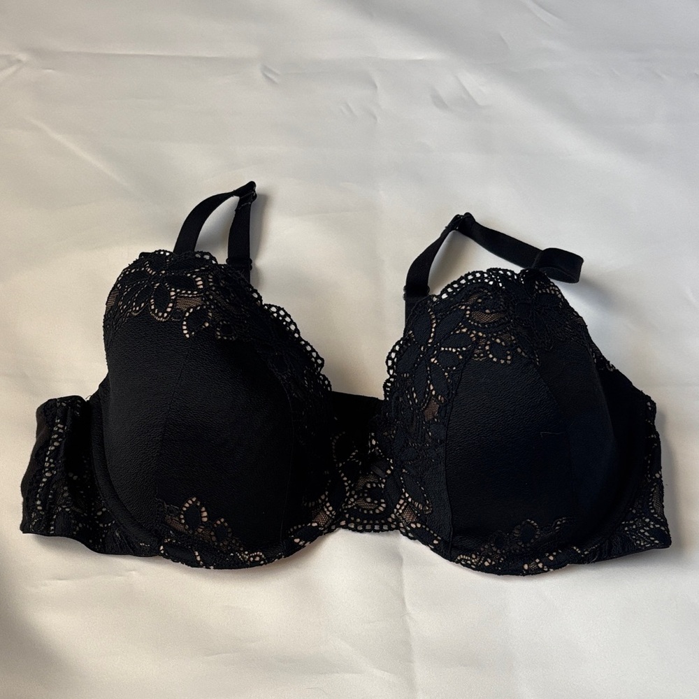 Cacique Bra Black Lace 42 D